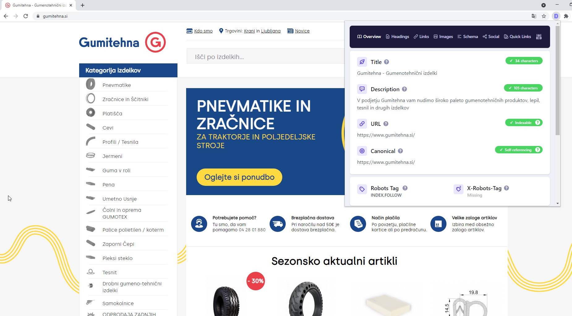 brezplačna seo orodja